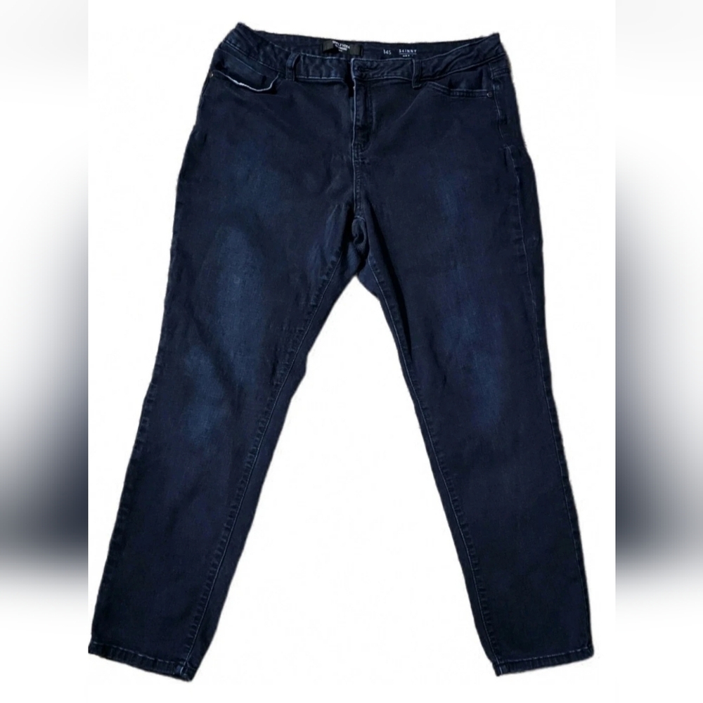 Simply Vera Vera Wang Designer Jeans Vintage Skinny Womens 14 S Blue Preppy